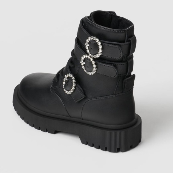 🎁 ZARA BOOTS WITH JEWELS - NEW 🎁 - Picture 3 of 9